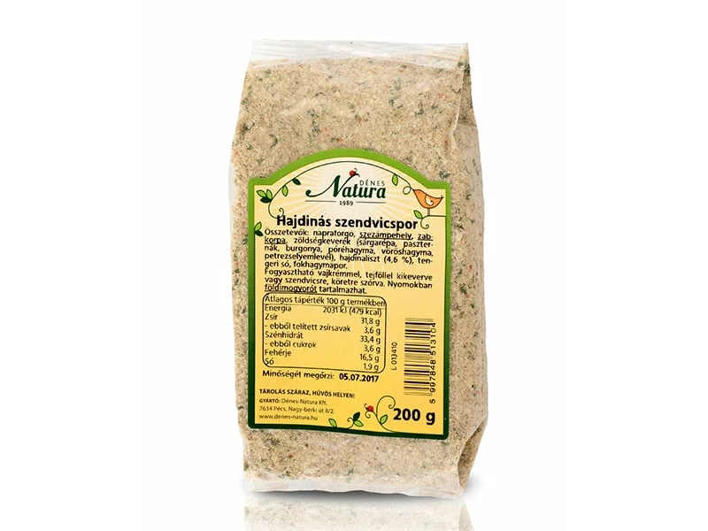 Natura Szendvicskrémpor Hajdinás 200g