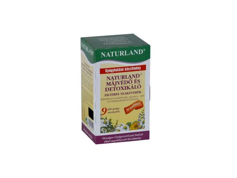 Naturland Májvédő és Detoxikáló filteres teakeverék 25 db