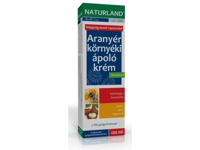 Aranyér környéki ápoló krém 100 ml (Naturland)