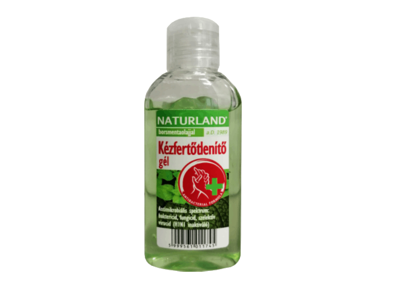Naturland borsmentaolajos kézfertőtlenítő gél 50ml