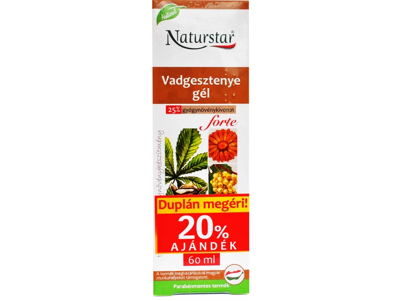 Naturstar Vadgesztenye gél FORTE 2x60ml