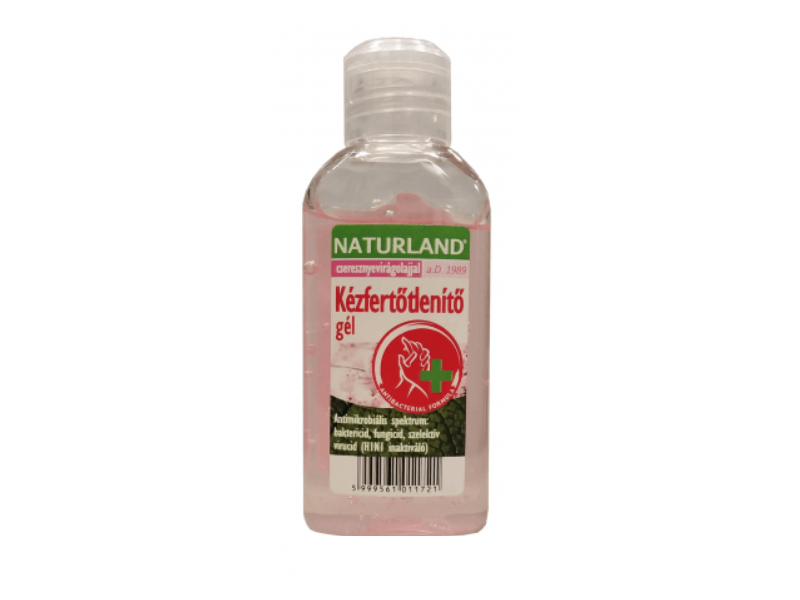 Naturland kézfertőtlenítő gél cseresznyevirágolajjal 50ml