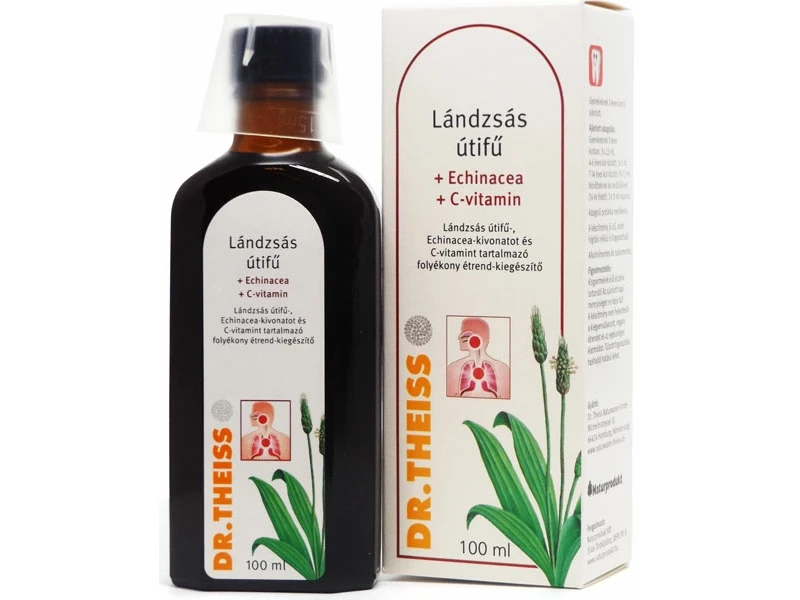 Dr. Theiss lándzsás útifű szirup +echinacea +C 100ml