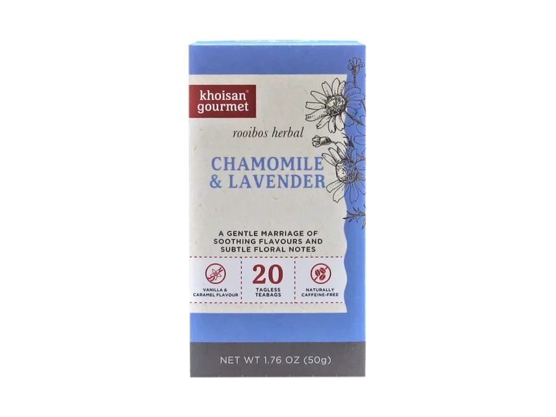 Khoisan Gourmet Kamilla és levendula tea 20x2,5 g