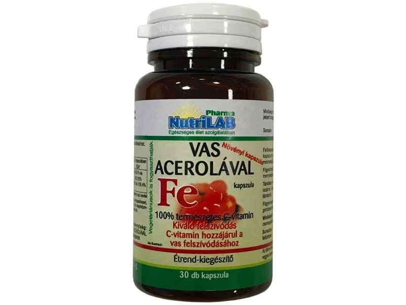 Vas Acerolával kapszula 60db Nutrilab