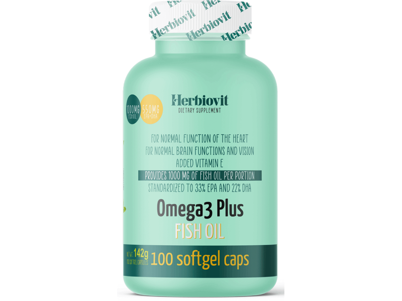 Herbiovit Omega-3 Plus halolaj lágykapszula 100db