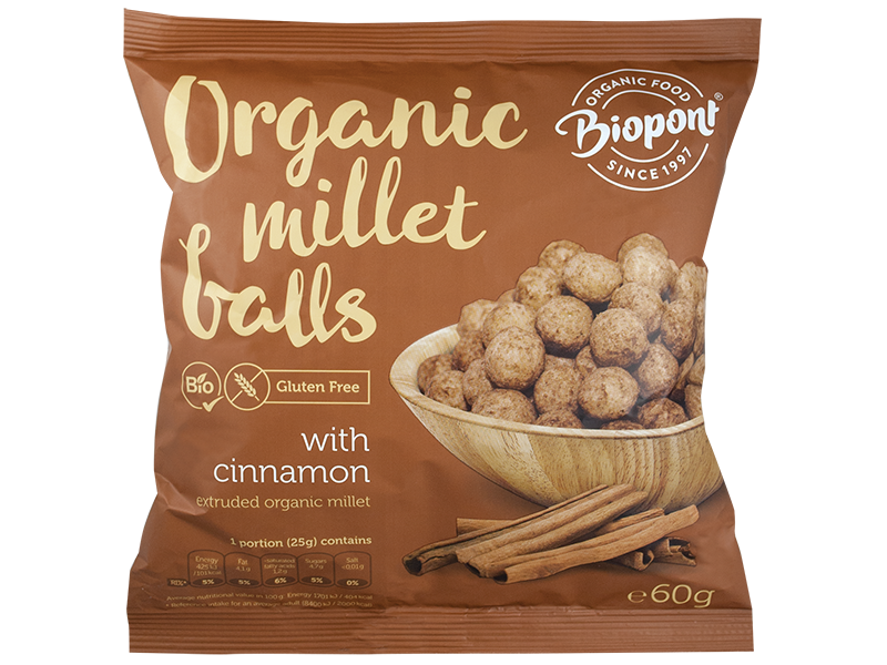 Extrudált kölesgolyó fahéjas 60g