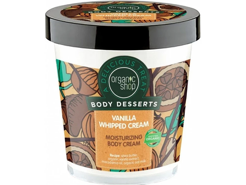 Organic Shop Vaníliahab hidratáló testápoló 450 ml