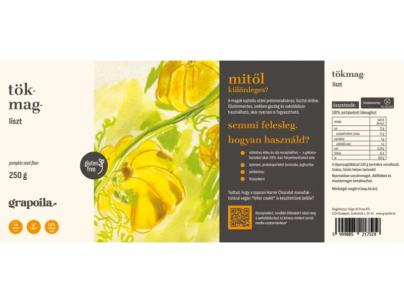 Grapoila Tökmagliszt 250 g