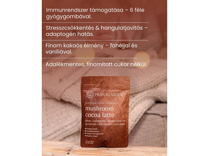 Pranagarden Gyógygomba latte italpor 100 g