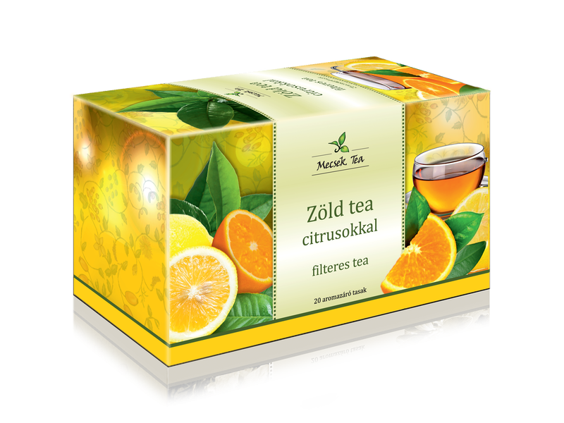 Mecsek Zöld tea citrusokkal 20 x 2g