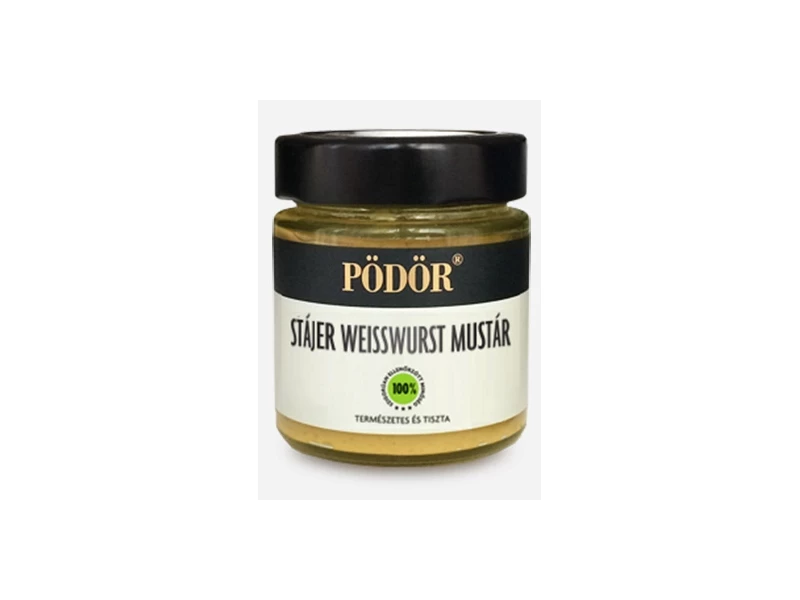 Pödör Stájer weisswurst mustár 130 g