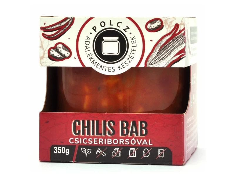 Polcz - Chilis bab csicseriborsóval