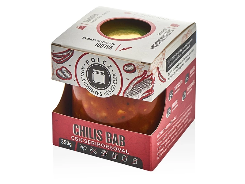 Polcz - Chilis bab csicseriborsóval