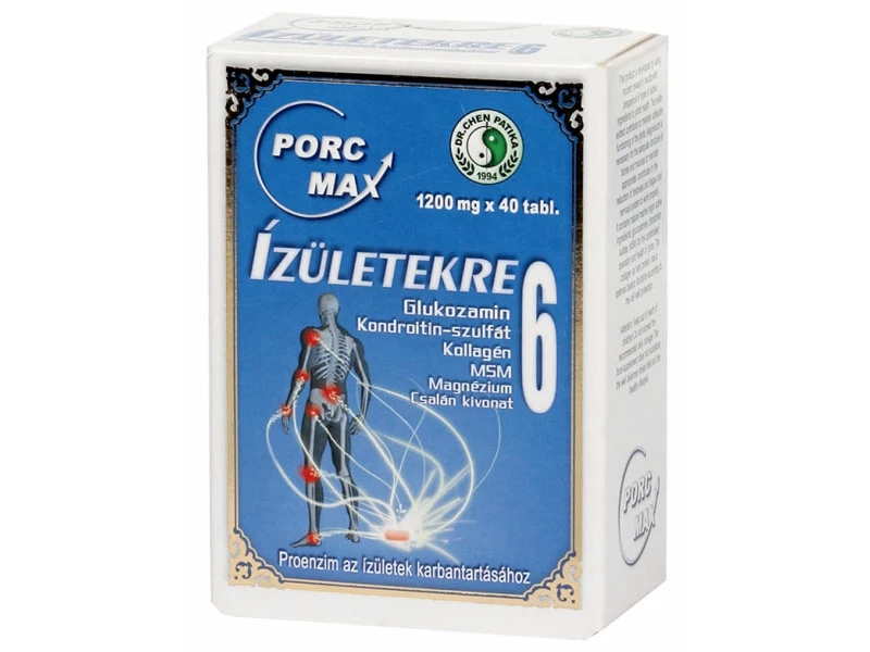 Porc-Max Ízületekre 6 tabletta 40 db (Dr.Chen)