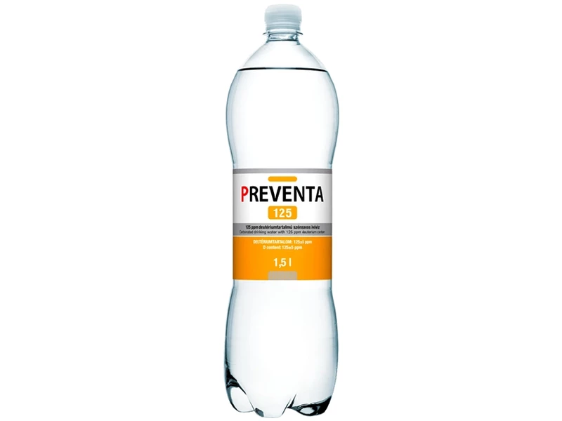 Preventa 125 csökkentett deutérium víz szénsavmentes 1,5l