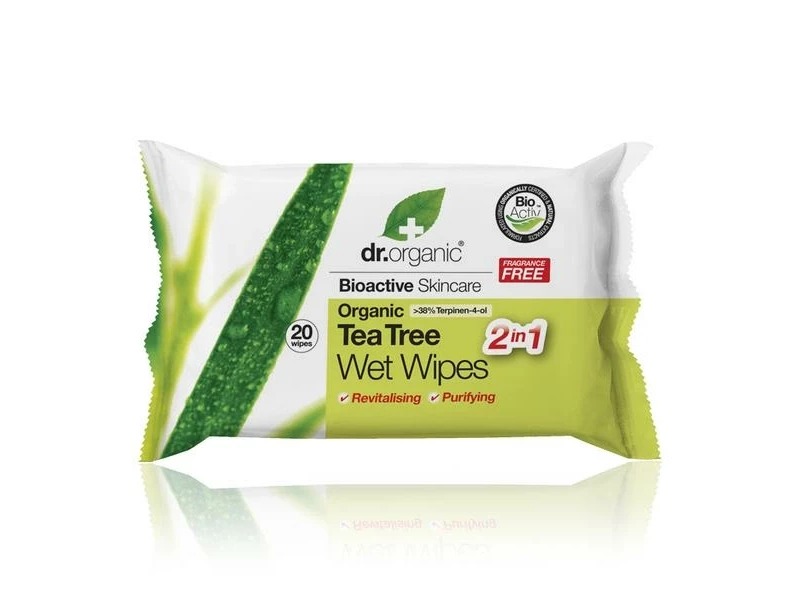 Dr.Org. Teafa törlőkendő nedves 20db Bio