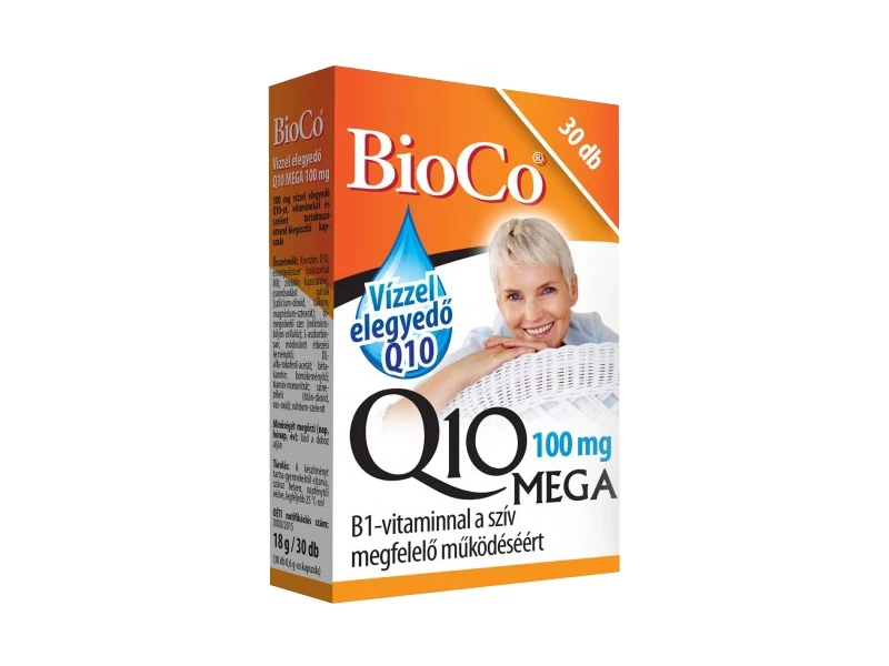 BioCo Q10 mega (100mg Q10 vízzel elegyedő) 30 db