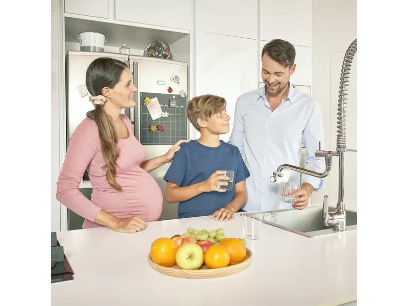 LAICA Genova HYDROSMART rendszerű csapra szerelhető mikroplasztik-stop vízszűrő 900L/3hó