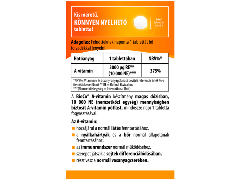 BioCo A-vitamin 10000 NE MEGAPACK 120db