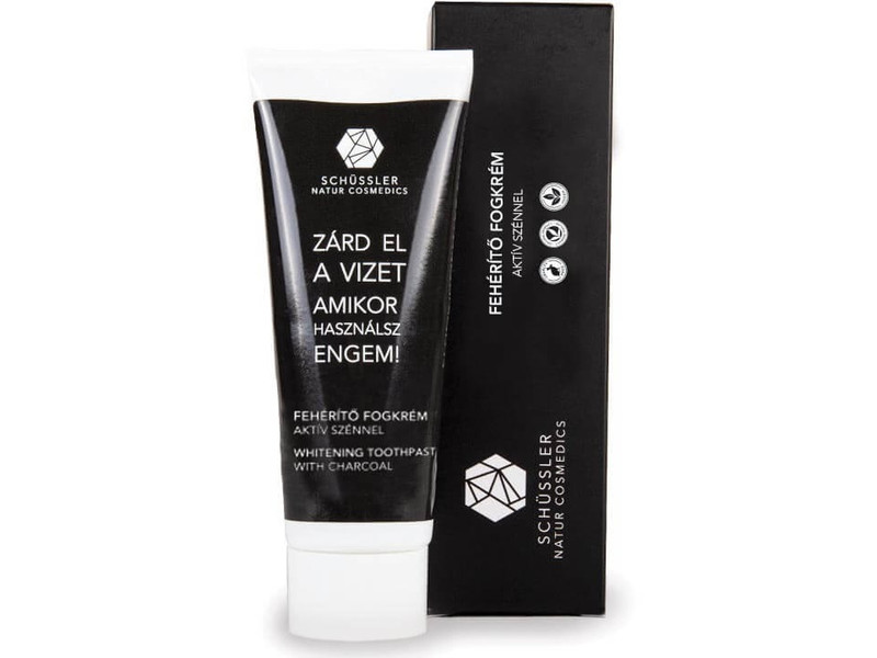Schüssler natúr fogkrém aktív szénnel 75ml