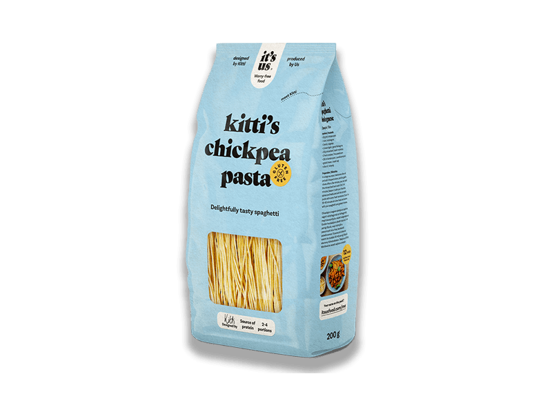 it's us KITTI'S gluténmentes csicseriborsó száraztészta spagetti 200g