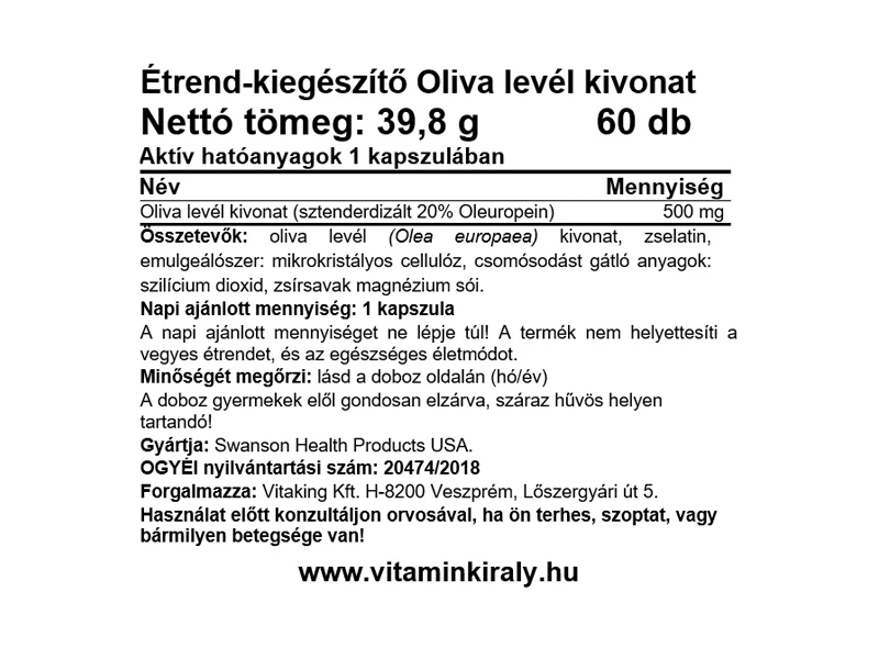 SW Oliva levél 60db