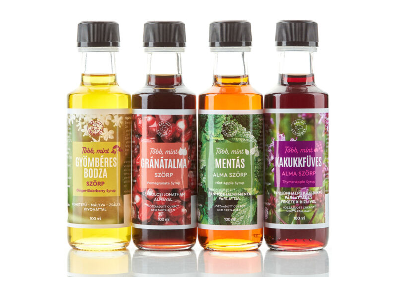Bálint Több mint válogatás 4x 100 ml Mix 1(gyömbéres bodza,gránátalma,mentás alma,kakukkfüves alma szörp)