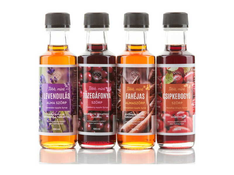 Bálint Több mint válogatás 4x 100 ml Mix 2(levendulás alma,tőzegáfonya,fahéjas alma,csipkebogyó szörp)