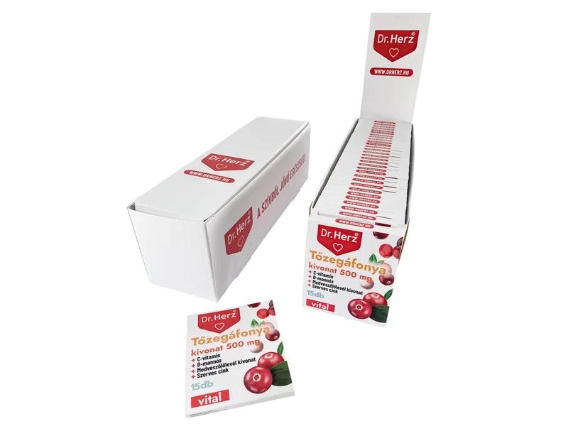 Dr. Herz Tőzegáfonya 500 mg 15 db kapszula