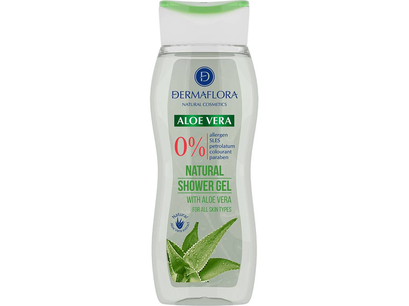 Dermaflora 0% tusfürdő aloe verával (250 ml)