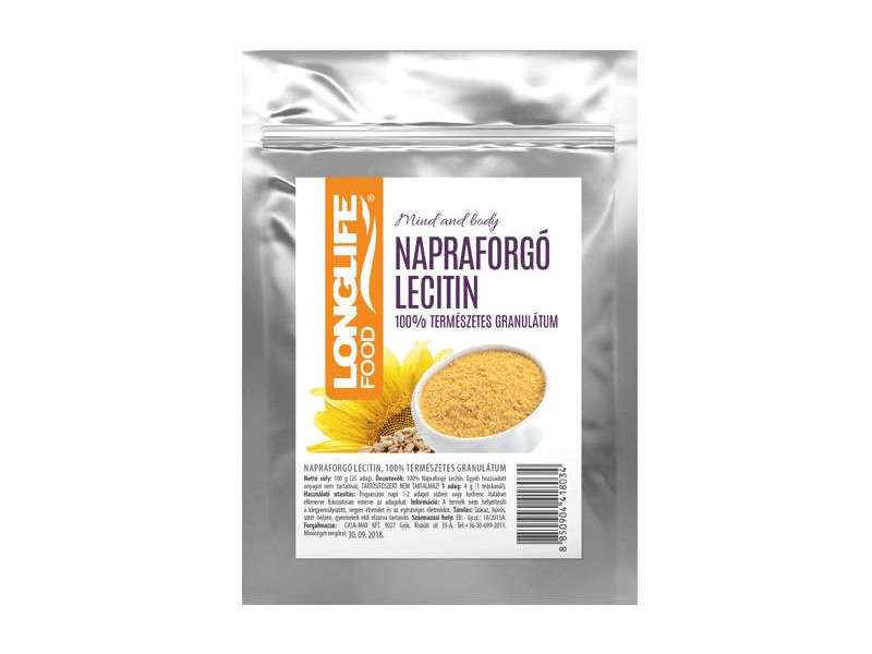 LongLife Napraforgó Lecitin 100 g