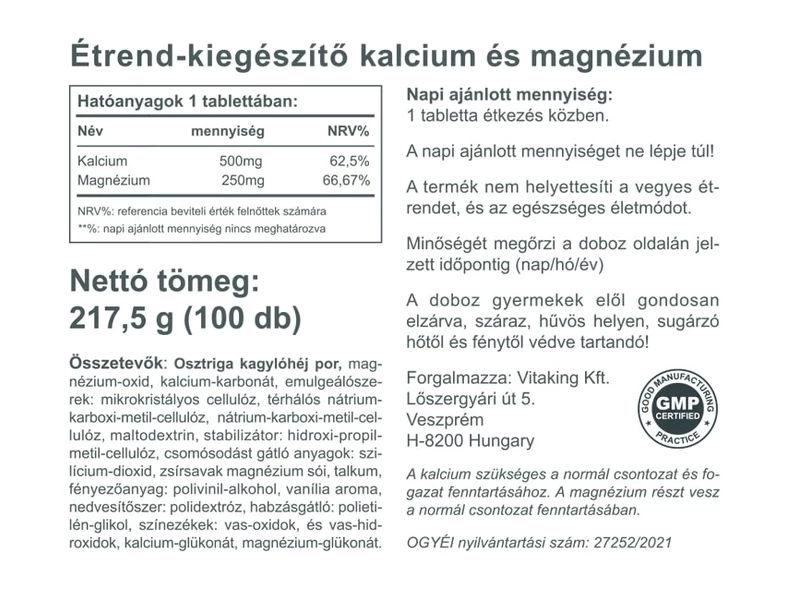 VK Cal-Mag 100db 500/250