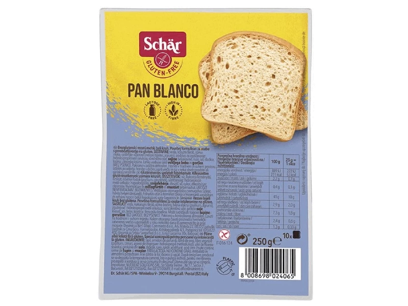 Schär Pan Blanco fehér kenyér 250 g
