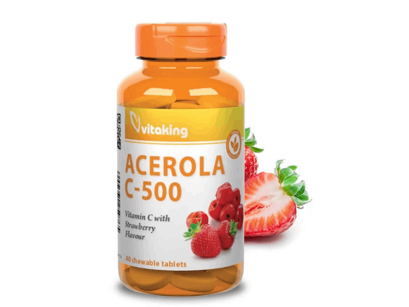 Vitaking Acerola C-500 Epres 40db