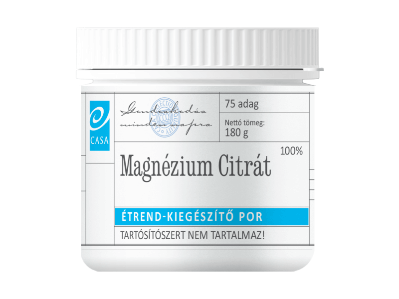 CASA Magnézium Citrát italpor 180 g