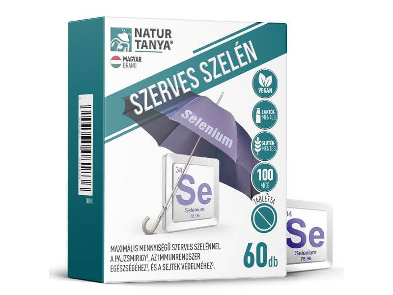 NaturTanya Szerves Szelén 100 mcg tabletta 60 db