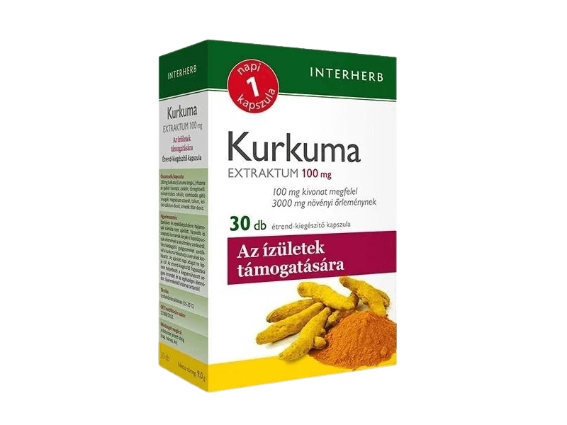 Interherb NAPI1 Kurkuma Extraktum 100mg 30db