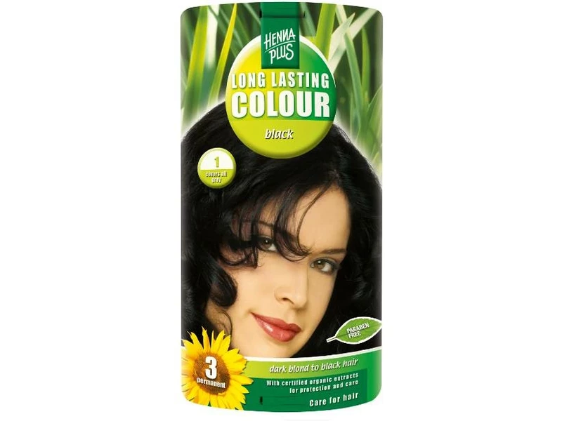 HennaPlus 1 fekete hajfesték
