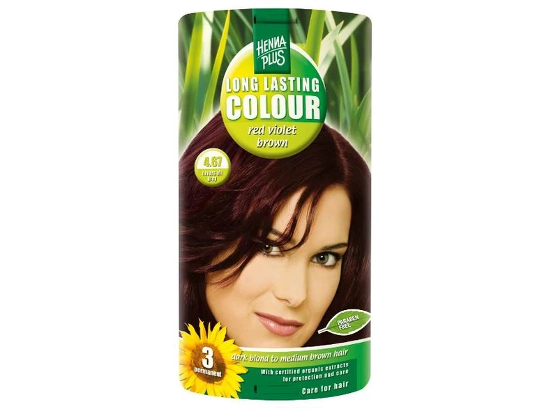 HennaPlus 4.67 lilásbarna hajfesték
