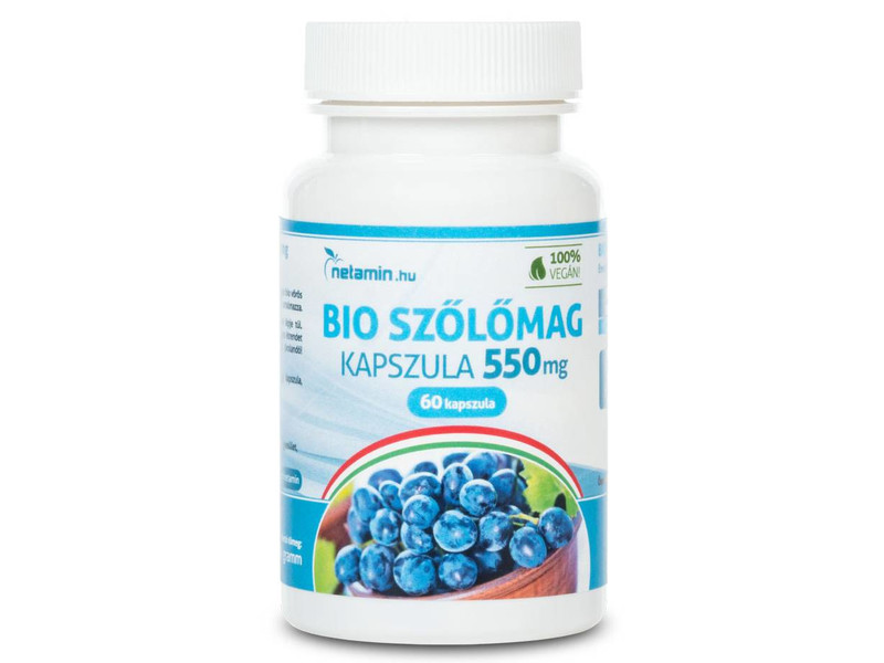Netamin Bio Szőlőmag 550 mg kapszula 60db