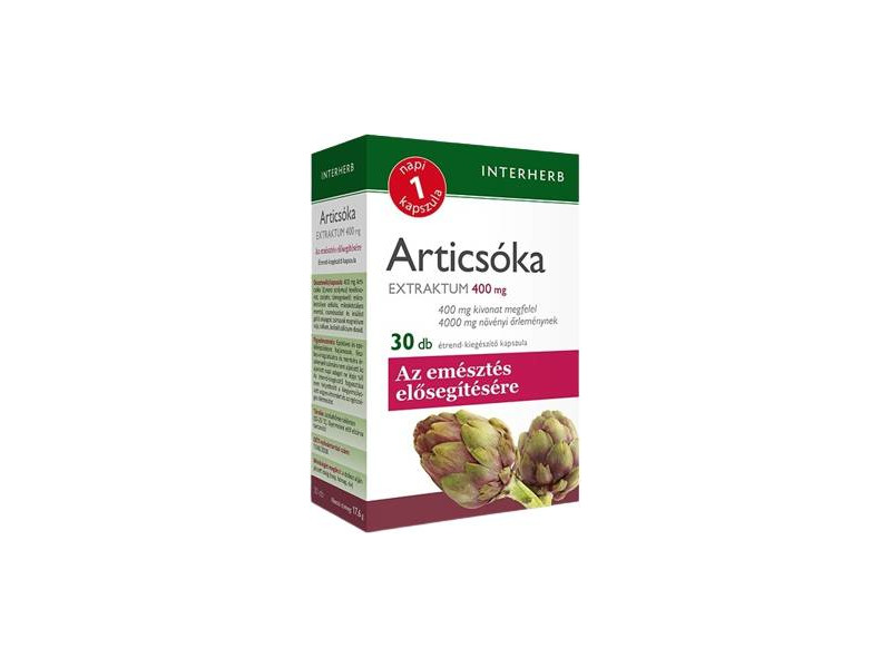 Interherb NAPI1 Articsóka Extraktum + Mentol 400mg 30db