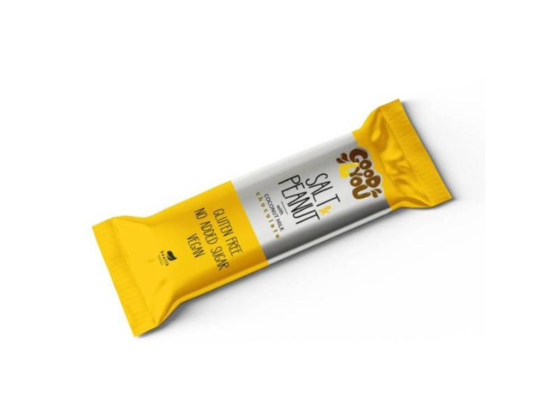 Health Market Good4You Sós Földimogyorós szelet kókusztejes csokoládéval 25 g