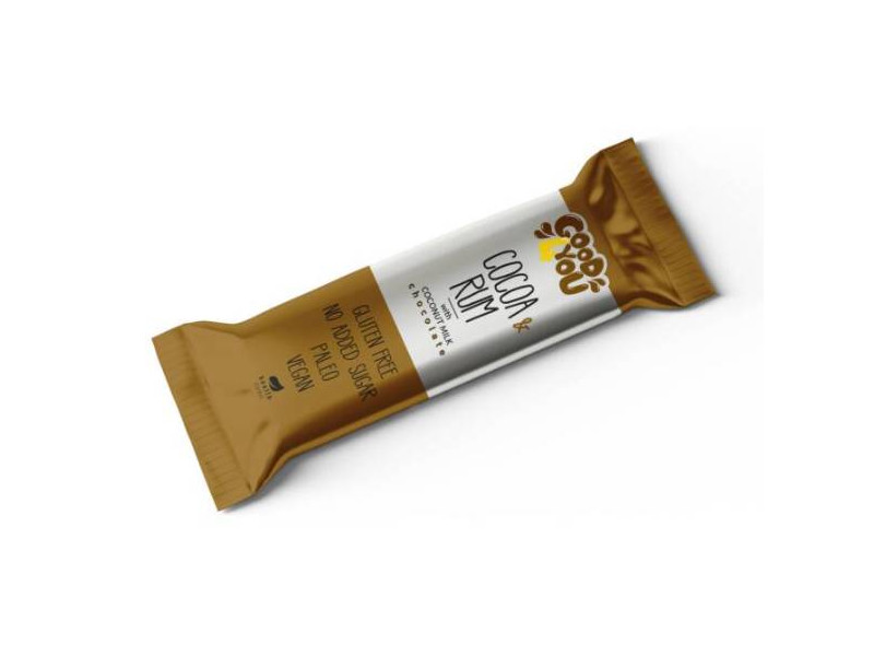 Health Market Good4You Rumos Kakaós szelet kókusztejes csokoládéval 25 g