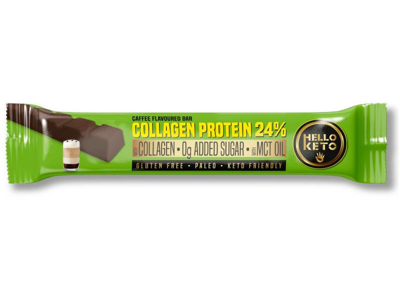 Health Market Hello Keto Kollagénprotein Kávé ízű szelet 40g