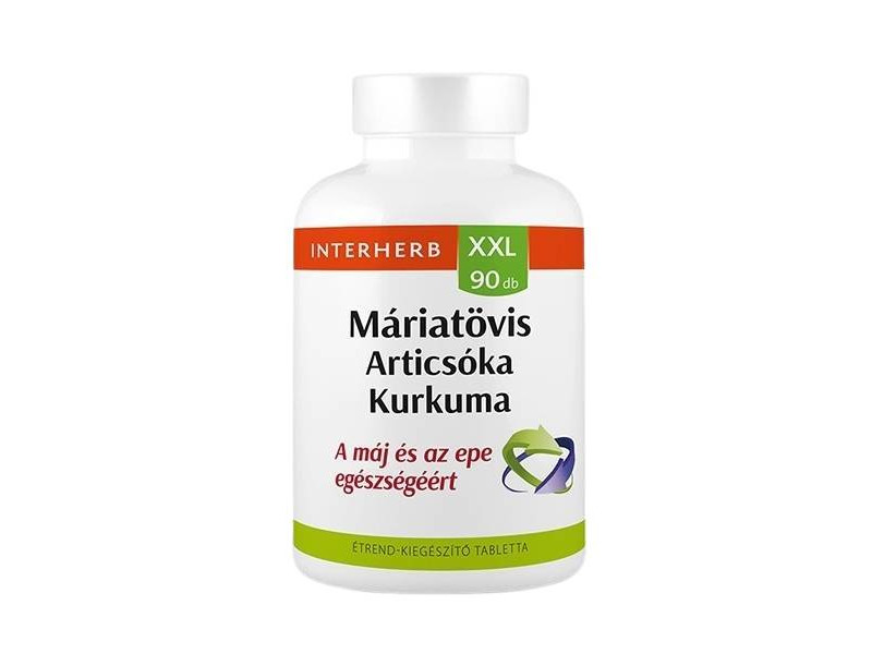 Interherb XXL MÁRIATÖVIS & ARTICSÓKA & KURKUMA tabletta 90db