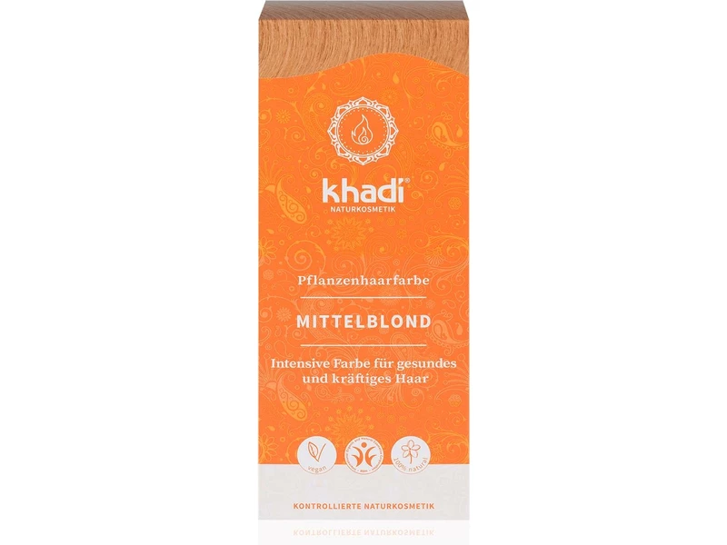 Khadi Növényi hajfesték por Középszőke 100 g