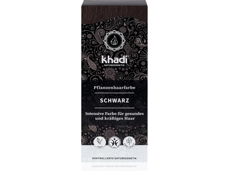 Khadi hajfesték por 100g - Fekete