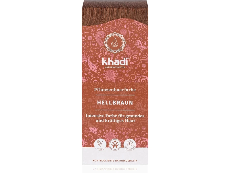Khadi Hajfesték por 100g - Világosbarna