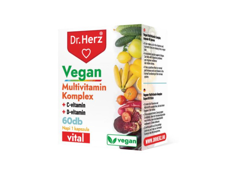 Dr. Herz Vegán multivitamin komplex 60db